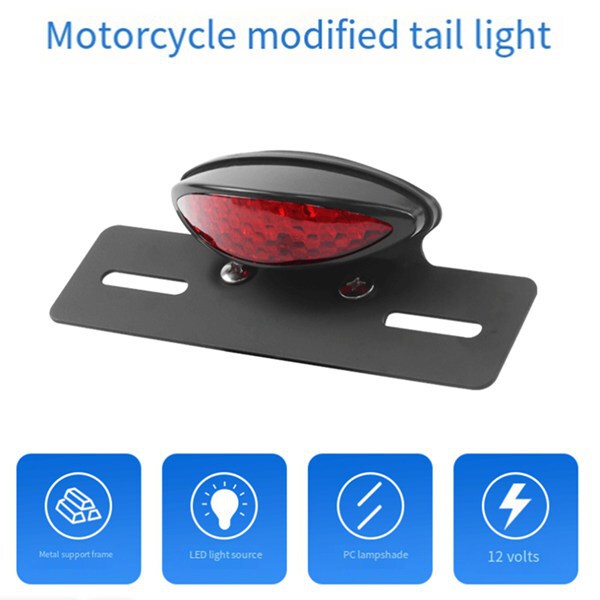 Motorcycle accessories retro-style LED brake tail light Harley motorcycle modified metal LED tail light Motorcycle accessories retro-style LED brake tail light Harley motorcycle modified metal LED tail light