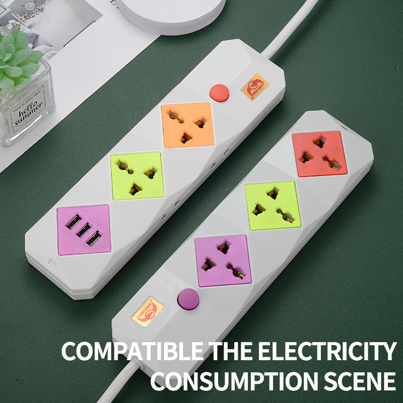 Exportación de exportación África y Oriente Medio color panel USB tres cuatro cinco enchufes