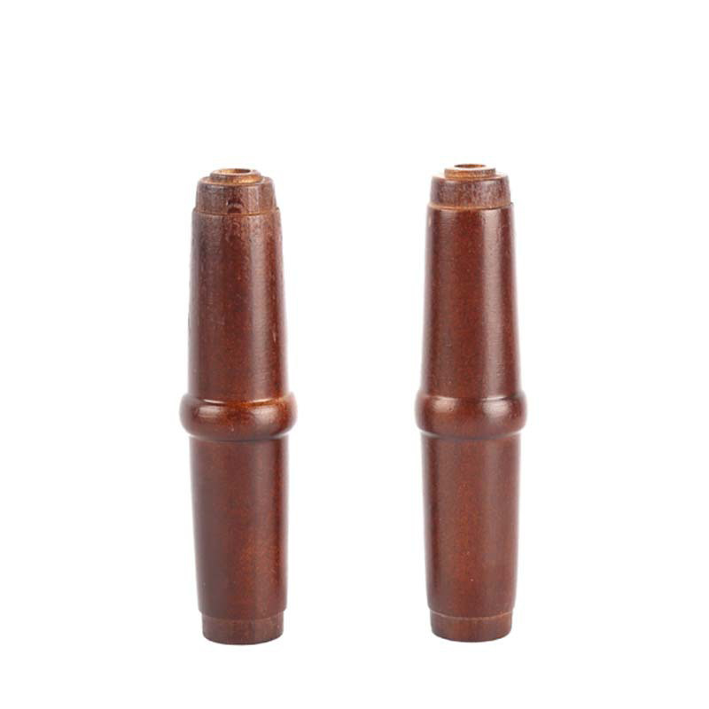 东莞外贸工厂厨具配件定制 炒锅防烫把手实木通孔烧烤把手 木锅柄