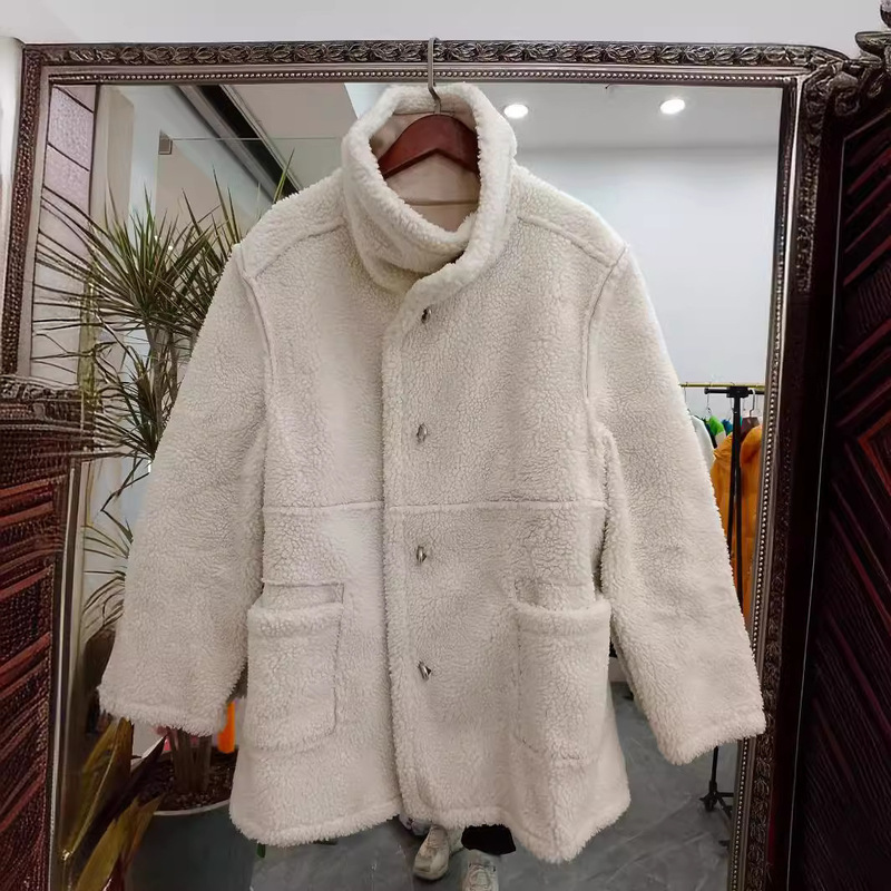 Feiyue Single Item Discount to Thank Customers: Loose-Fitting Wool Coat, Available in Multiple Colors, Casual, Warm, and Comfortable Wool for Warmth