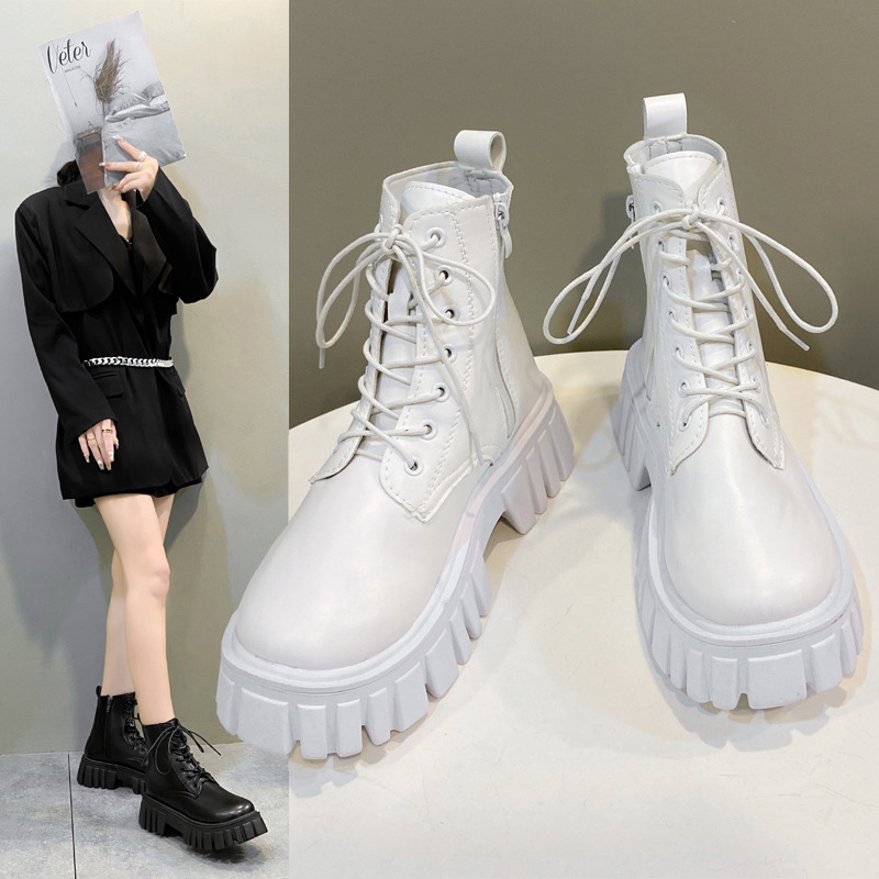 2023 Summer New Fashion Thick Bottom Martin Boots Women's British Style Short Boots Thin Motorcycle Boots Affordable Wumart 2023 Summer New Fashion Thick Bottom Martin Boots Women's British Style Short Boots Thin Motorcycle Boots Affordable Wumart