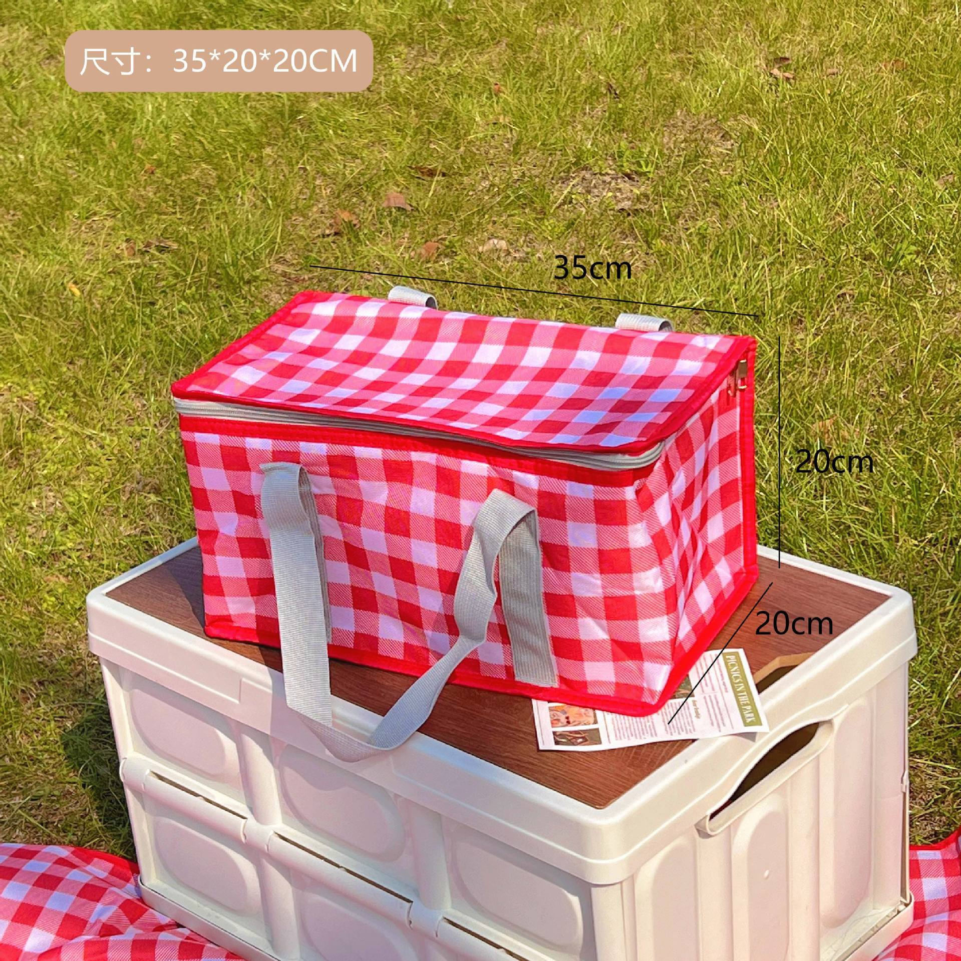 Canasta de picnic al aire libre ins apilamiento canasta de almacenamiento plegable Salida de primavera canasta de vegetales japoneses canasta de lavandería canasta portátil