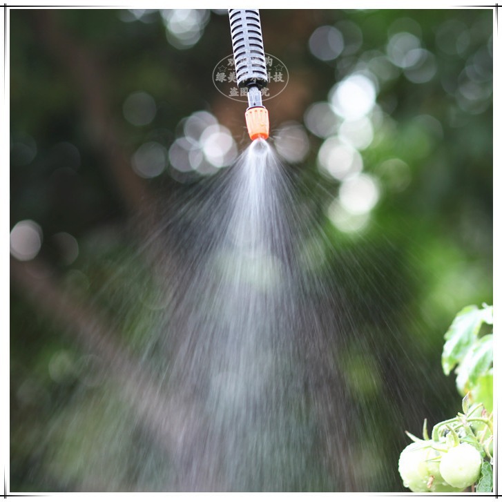 Viejo naranja simple exportación ajustable atomización micro boquilla + 4 / 7 tubo capilar plano 3 enlace balcón jardinería enfriamiento humectante