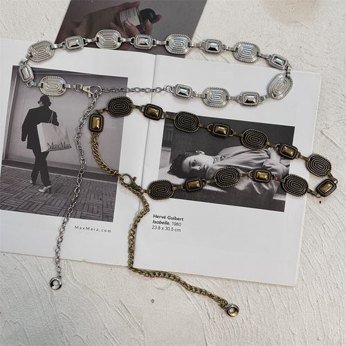 Women's Waist Chain Accessory, Chain Belt Decor for Skirts, Jeans, and Dresses - Metal Chain,  New Arrival