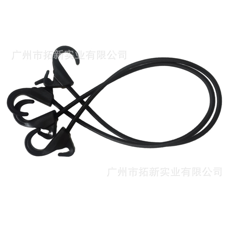 厂家直供弹力绳抓钩 带挂钩可伸缩乳胶绳绑带绑带 货物收纳打包绳