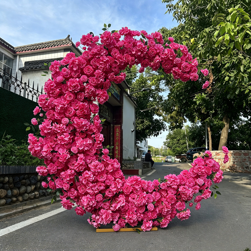 Propósitos de boda Moon Arch Proposal Background Wedding Hotel Fiesta de cumpleaños Moon Simulation Flower Art image 12