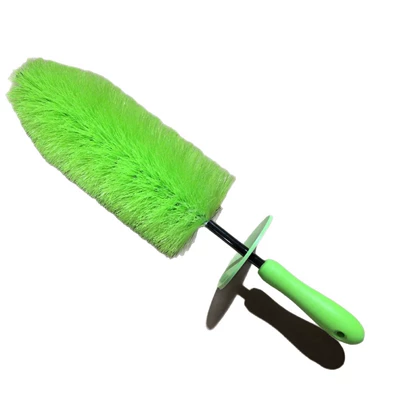 steel rim wheel brush, tire – Car cleaning tools - fruit-green-color-large-4510cm-blister-pack-car-wash-brush