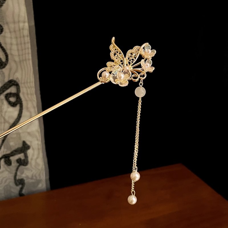 Pasadilla luminosa con pinzas de lámparas, lámpara de útero, pabellón de linternas, lanternas de bordas, adornos de cabello, jardín de viajes del Medio Otoño, pinzas de cabello