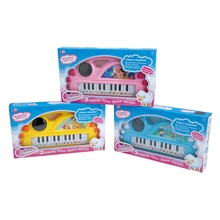 小汽车琴造型电子琴3色混装俄文语音3D灯光功能儿童钢琴乐器玩具