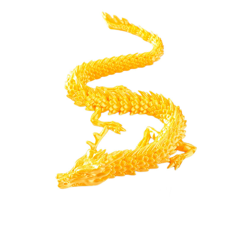 跨境3d打印大号关节龙立体手办摆件男孩神龙模型玩具中国贴眼龙蛋|undefined
