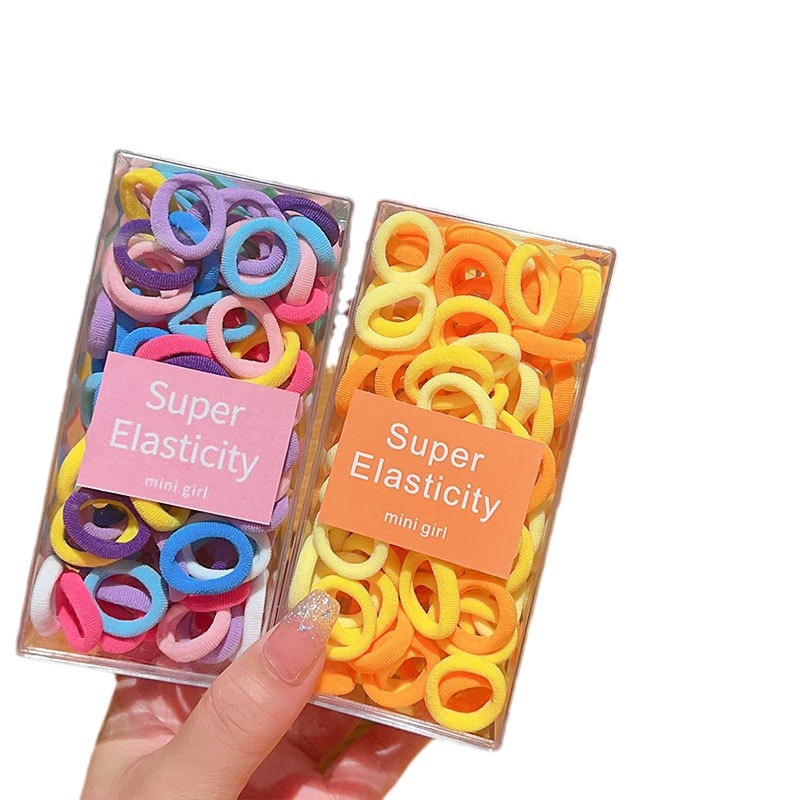 Banda de goma para niños cabeza de corbata femenina chica de alto aspecto no duele el pelo trenza de bebé cabeza cuerda chica Cola de Caballo banda de goma anillo de goma