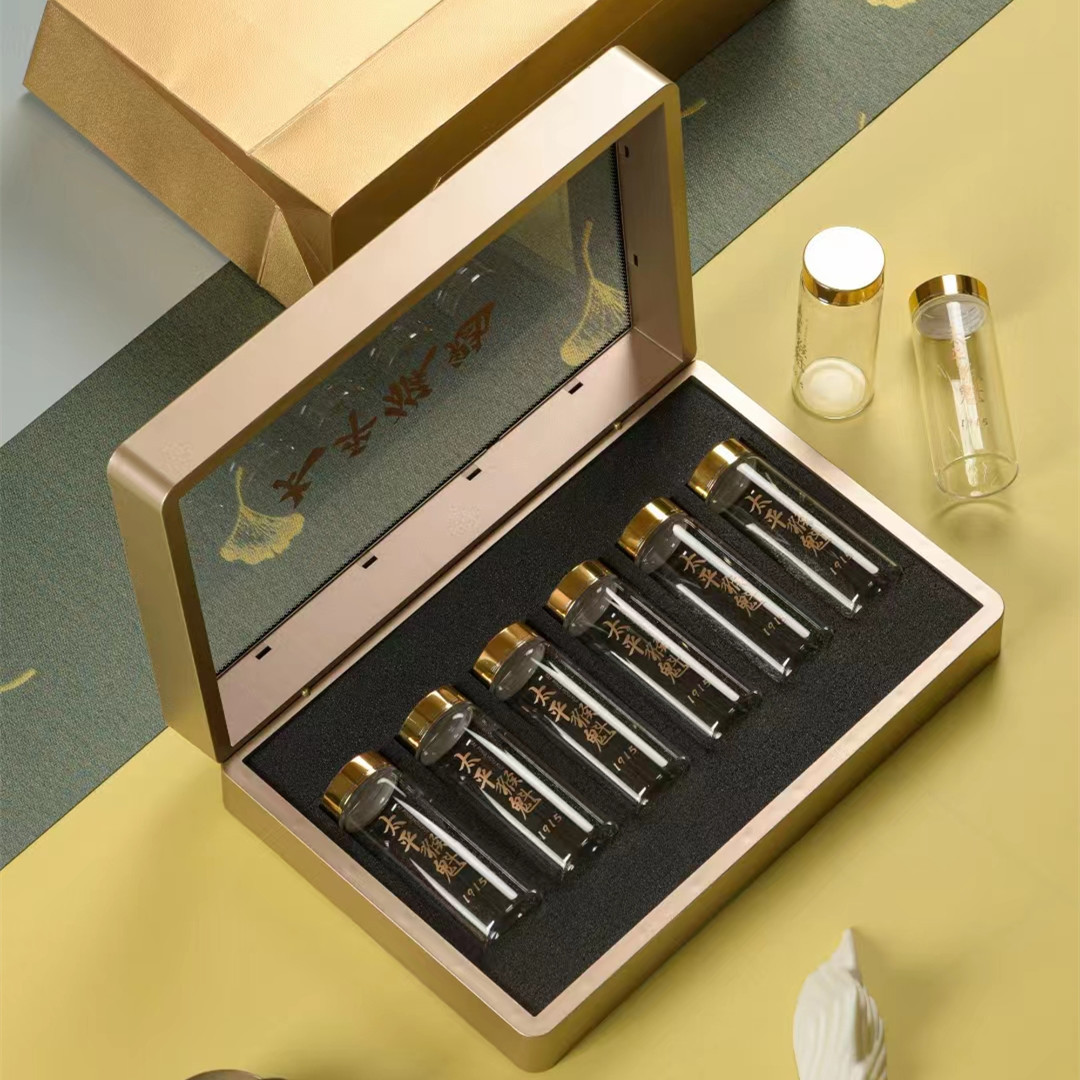 新款太平猴魁玻璃罐天窗礼盒茶叶包装盒批发工厂直销