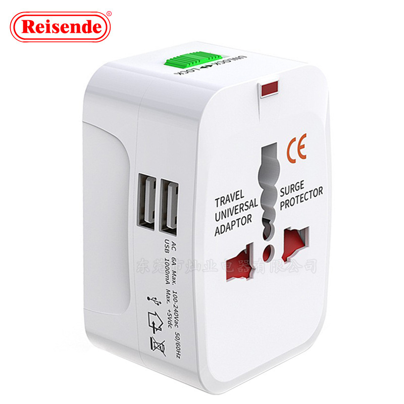 Dual USB multi-function conversion plug multi-country Universal Universal plug universal charger converter travel socket