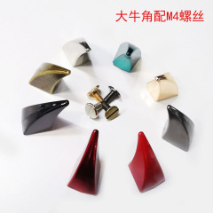 Manufacturer wholesale punk spikes big horn rivets diy pet collar decorative accessories