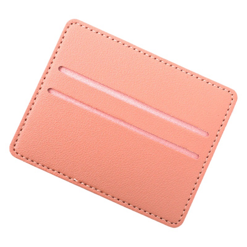 Card Holder Wholesale Leather Change Credit Card ID Card Holder pu Mini Thin Business Card Holder