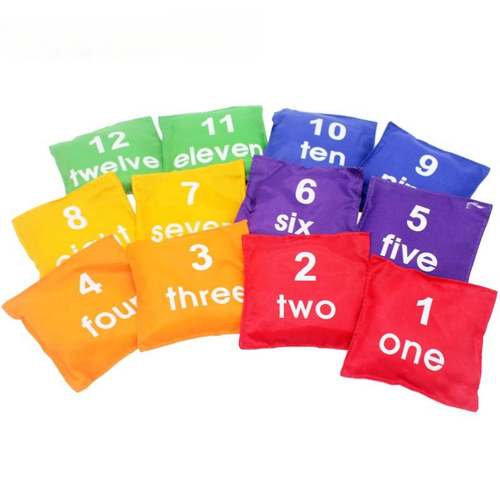 Outdoor sandbag kindergarten throw sandbag primary school students geometric number letter throw sandbag sensory training equipment children's toys