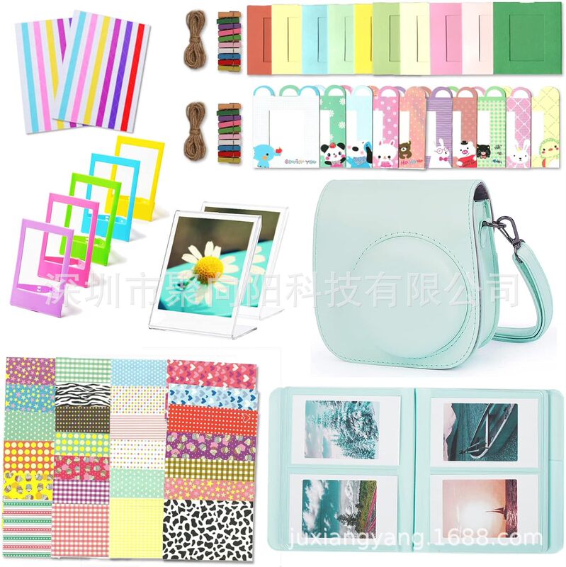 Polaroid camera instax mini 12/11/9 suit accessories filter camera bag 3-inch photo frame 10-in-1