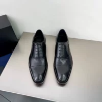 Демисезонные классические оксфорды, кожаный стиль, cap‑toe, чёрные, EU 38–44