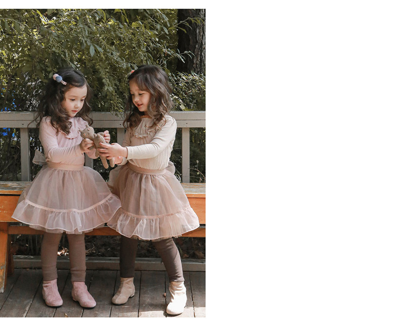 杏粉蓬蓬紗裙褲_11