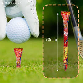 高尔夫70mm木钉迷彩钉木质球钉球TEE球托量大可印LOGO高尔夫球钉
