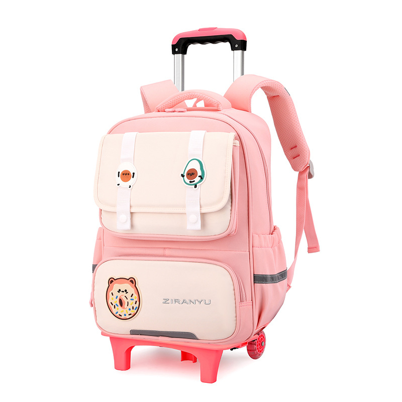 Nuevo pez natural para estudiantes de primaria, estudiantes de secundaria, bolsas de seis ruedas, escaleras de grado 234, niñas