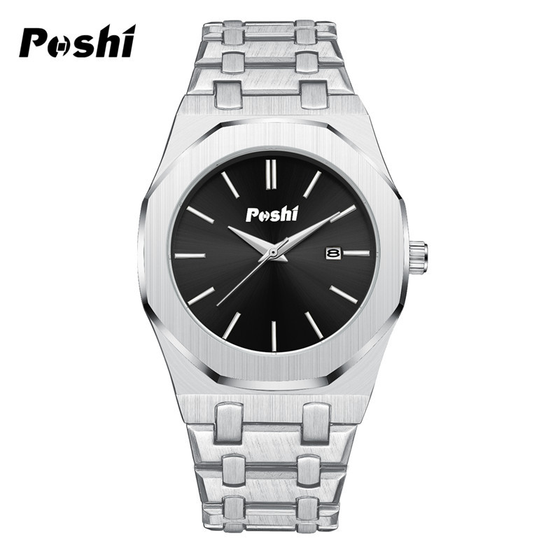 Marca suiza nuevo reloj de estilo ultrafino impermeable para hombre calendario reloj de cuarzo transmisión en vivo comercio exterior estilo caliente entrega de una pieza