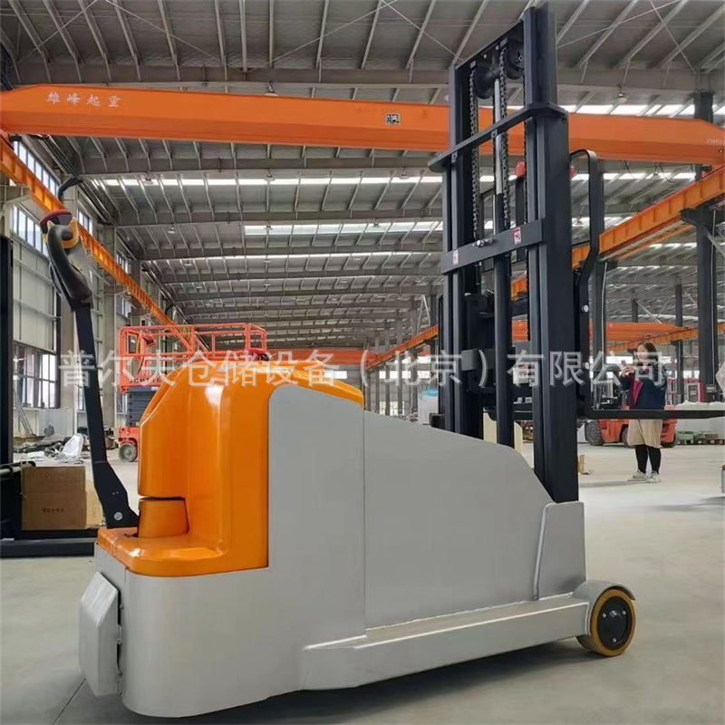 普尔夫无腿配重式堆高车1吨前移式电动叉车电瓶液压升高堆垛铲车