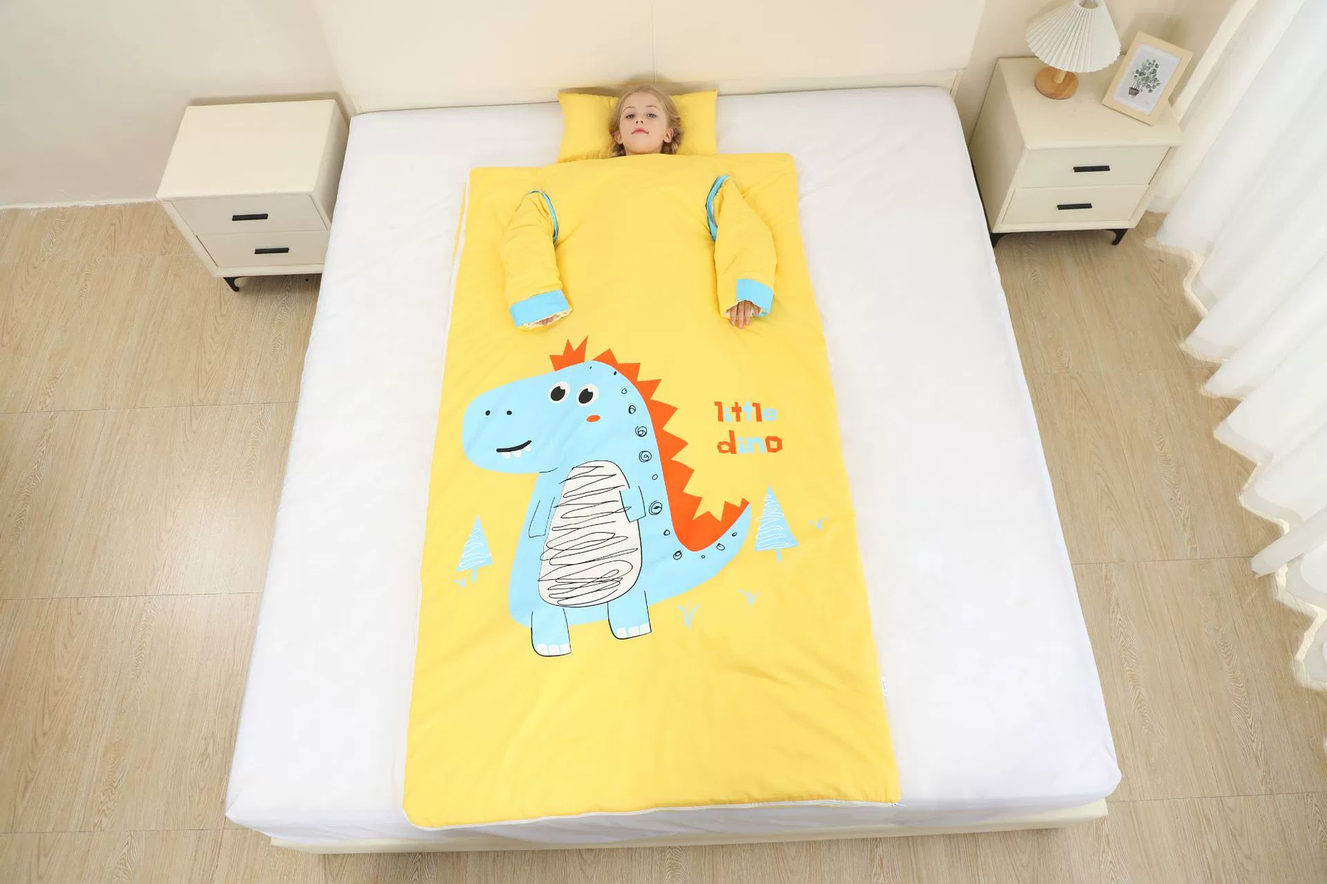 Детский спальный мешок Весна и осень Четыре сезона Универсальное детское одеяло из чистого хлопка с постоянной температурой и защитой от ударов Артефакт Большое детское осенне-зимнее утолщенное