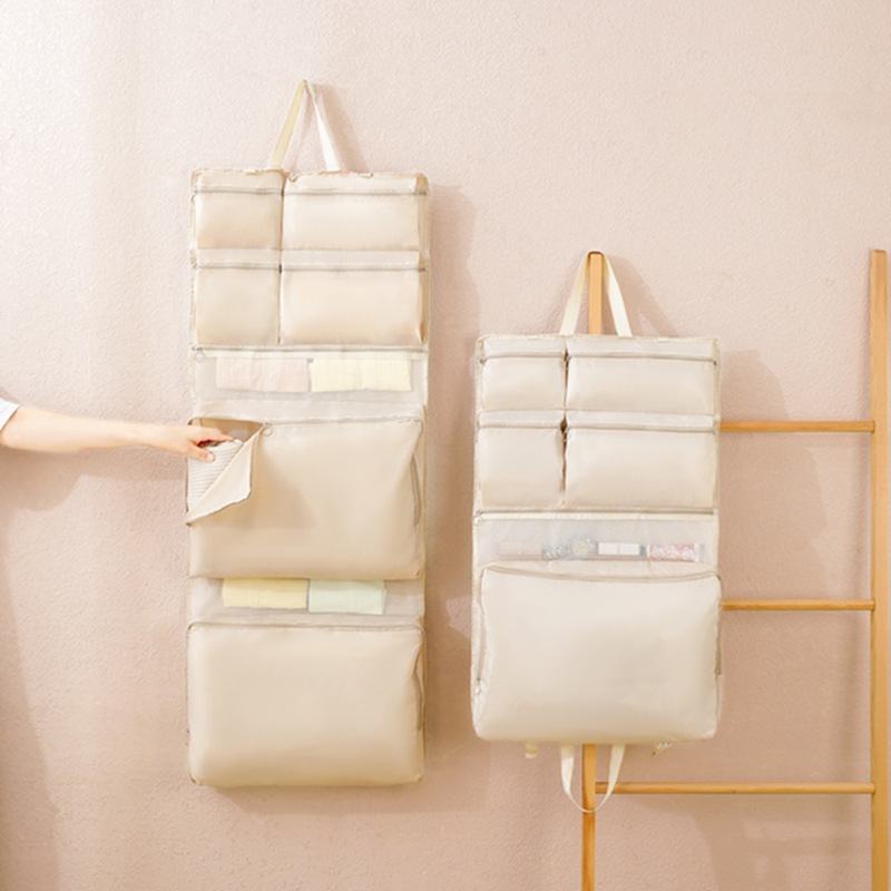 便携式手提旅行服装袋李箱收纳挂袋悬挂服装袋带提手整理收纳袋厂