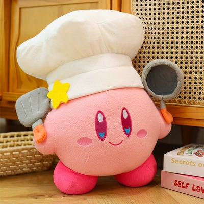 Cross-Border Chef Kirby Doll Plush Toy Doll Pillow Grab Doll Exchange Gift Foreign Trade Wholesale (Oyuncaq yastıqlar) - chef-kirby-35cm