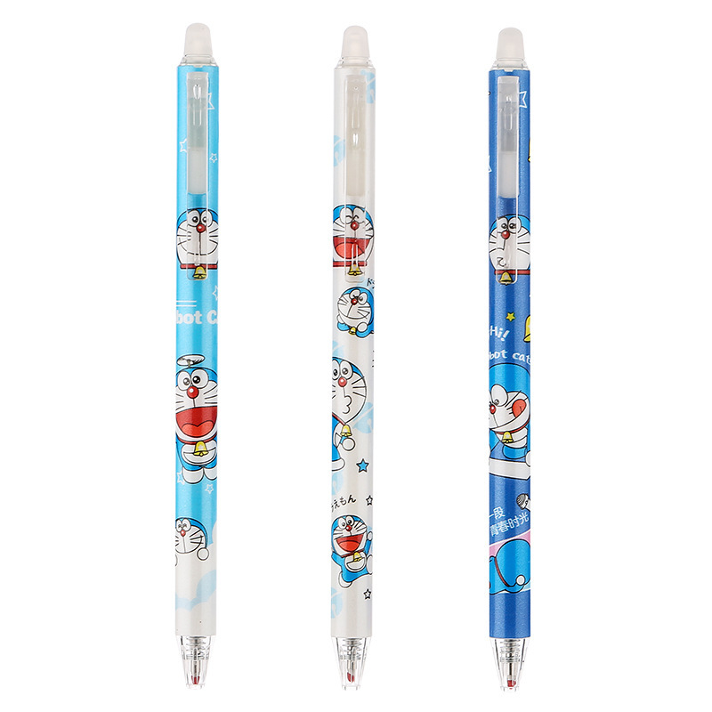 Presione el bolígrafo térmico limpiable de 0.5m cristal azul frotamiento térmico limpiable negro mágico limpiador de bolígrafo negro neutro para estudiantes