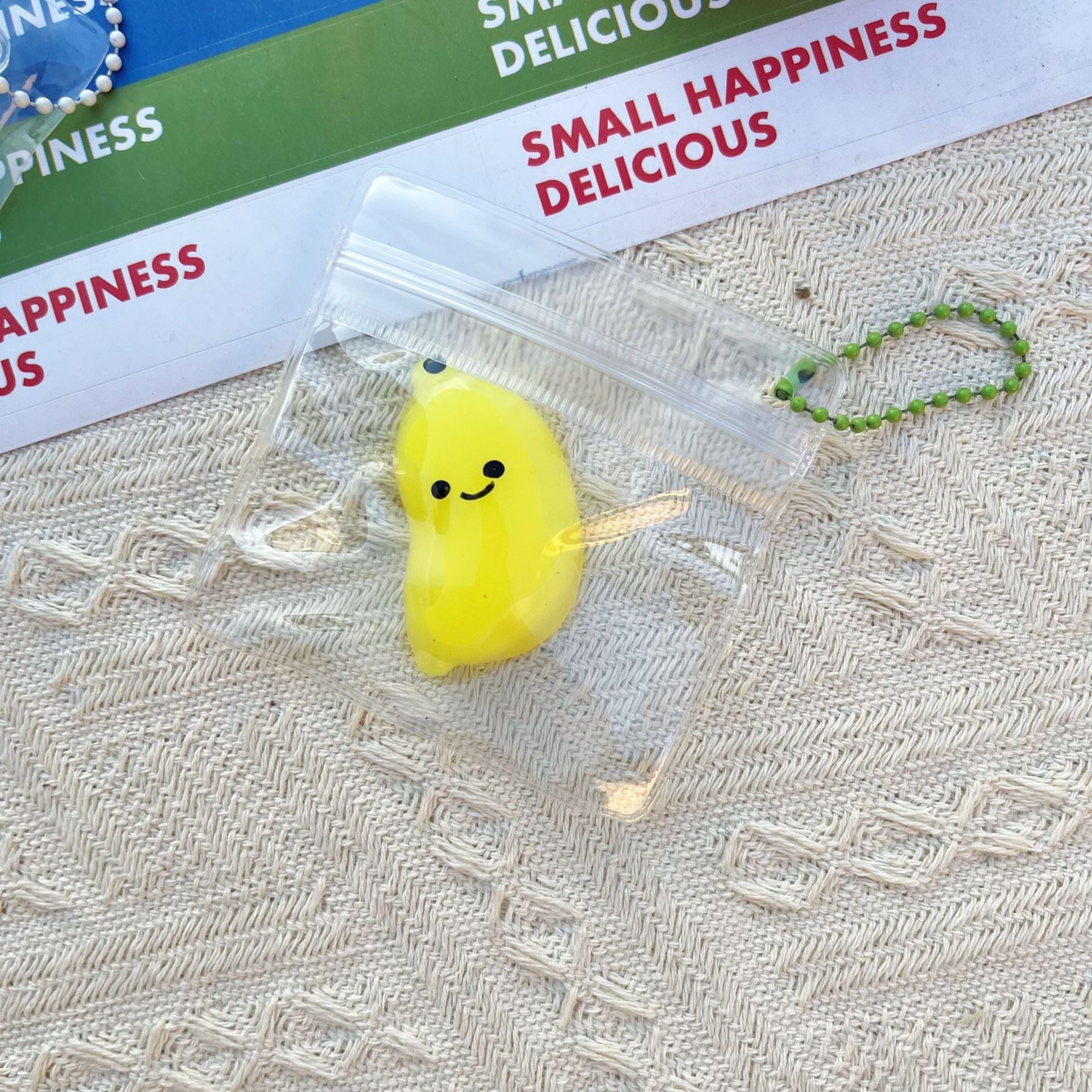 Yellow small banana bag hanging