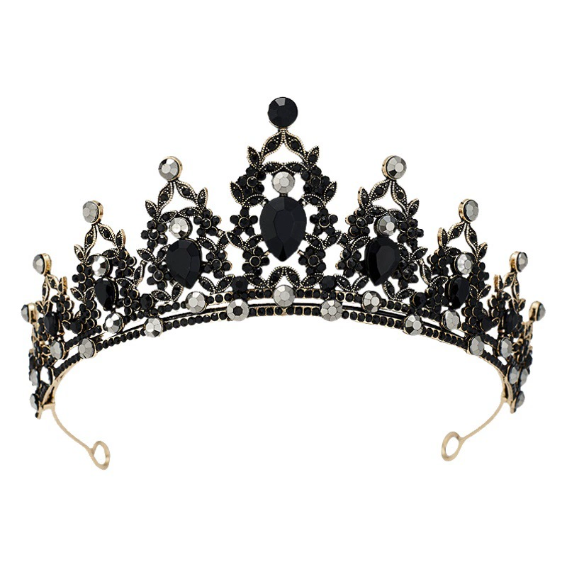 Европейские и американские свадебные короны, головные уборы, разноцветные стразы, ободок в стиле барокко, корона из сплава, аксессуары для свадебного платья