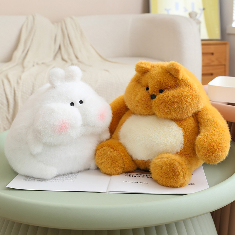 Bear Bear B Bear A Rabbit Xin'an Bear Pareja Peluche Muñeca Almohada Muñeca Regalo de cumpleaños Lindo al por mayor