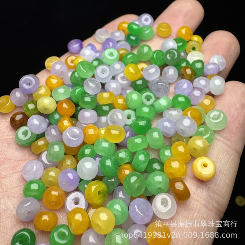 エメラルド 3 色 6 × 3 ミリメートルそろばんビーズルースビーズ卸売 DIY 翡翠ジュエリーブレスレットネックレススペーサーアクセサリー卸売|undefined