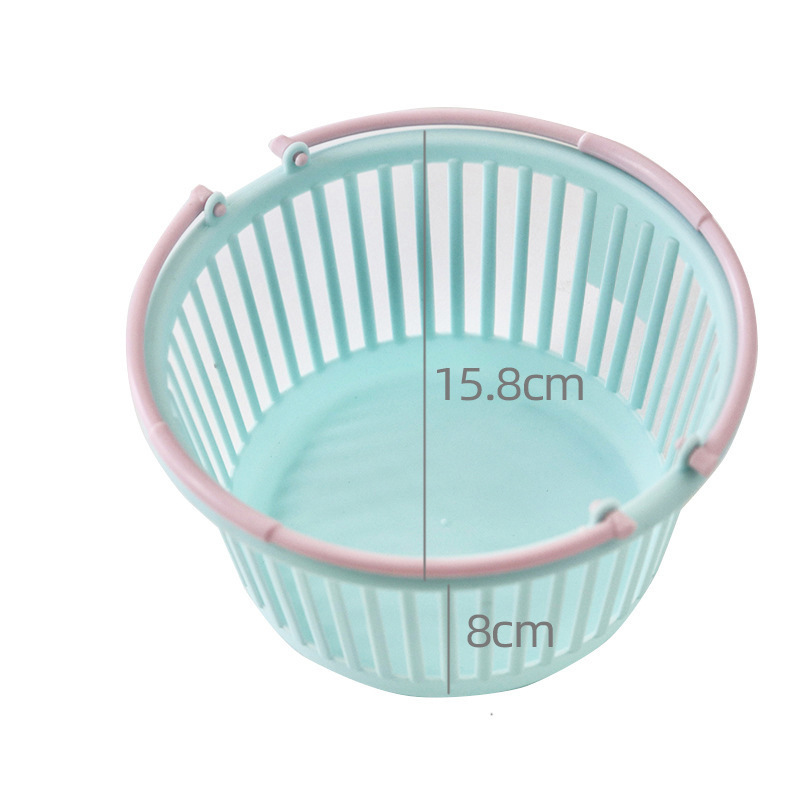 [Cesta de almacenamiento de escritorio lindo INS] Mini Papelería para estudiantes titular de la pluma cosméticos que organizan la cesta de almacenamiento portátil