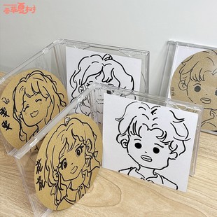 Kindergarten Environmental Innovation Dream Box Creative Art Materials Kidsren's DIY Transparent Cd Box Corridor Decoration Cd Box