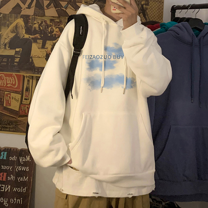 White-R29 3 층 구름 후드