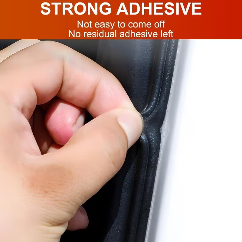 Car Door Soundproof Sealing Strip, Full Car Door Edge Rubber Strip, Car Door Gap Dustproof and Noise Reduction Strip, Car Noise Reduction Strip
