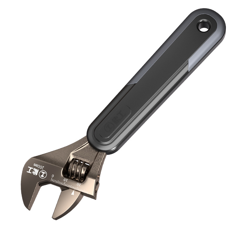 Llave ajustable forjada de acero puro con alto contenido de carbono Green Forest, con gran apertura, llave multifuncional.