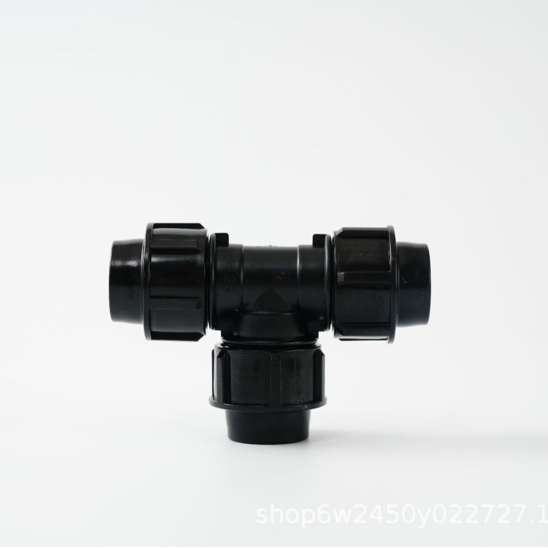 Conectores de Tubería de Tres Vías de Conexión Rápida de PE, Conexión Rápida Multifuncional para Riego