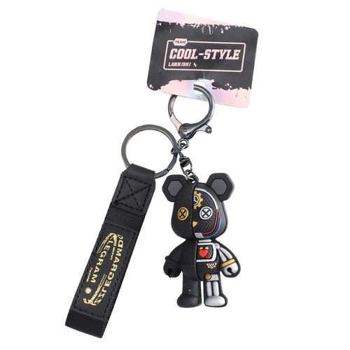 Creative genuine punk anatomy mechanical bear car keychain pendant bag pendant key chain small gift wholesale
