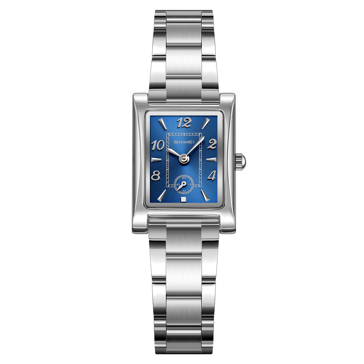 Momento de belleza relojes de pulsera retrógrados cuadrados de acero impermeable relojes de cuarzo comercio exterior al por mayor regalos personalizados fábrica de fuente
