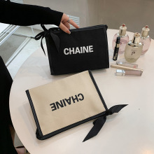 韩版小香风化妆包大容量便携旅行化妆品包时尚潮手提收纳包帆布包