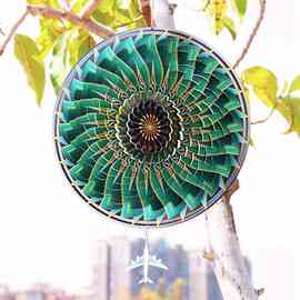 1个 颜色：图片色 材质：不锈钢 3D Wind Spinners彩色花园风转旋