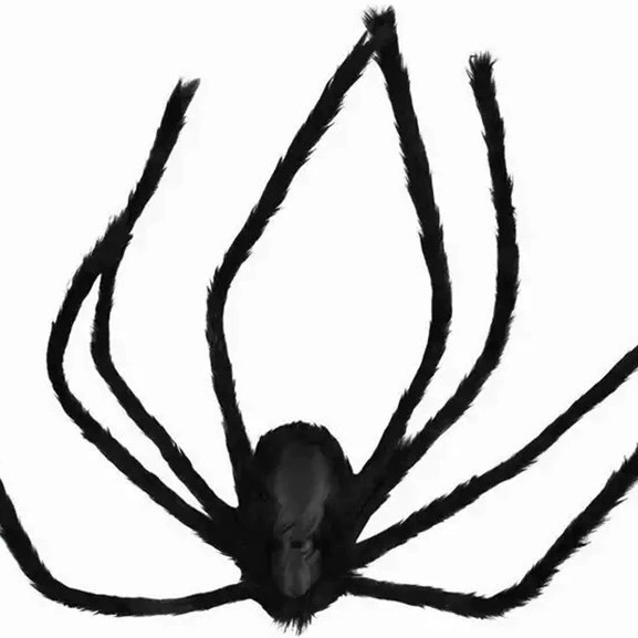 Halloween decoration 200cm spider, Halloween horror props, bar KTV ornaments, simulated plush large indoor