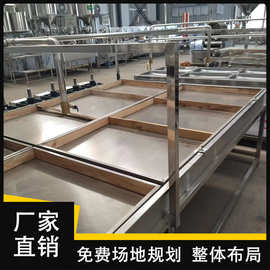 全自动腐竹机1000斤商用豆油皮机械厂家商用两联磨浆机组