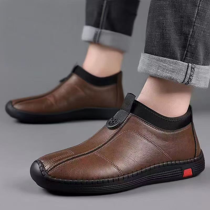 New 2025 Comfortable Special Casual Shoes Spring Men's Shoes Korean Style Shoes Breathable Business Leather Shoes All-match Men's Shoes Wholesale