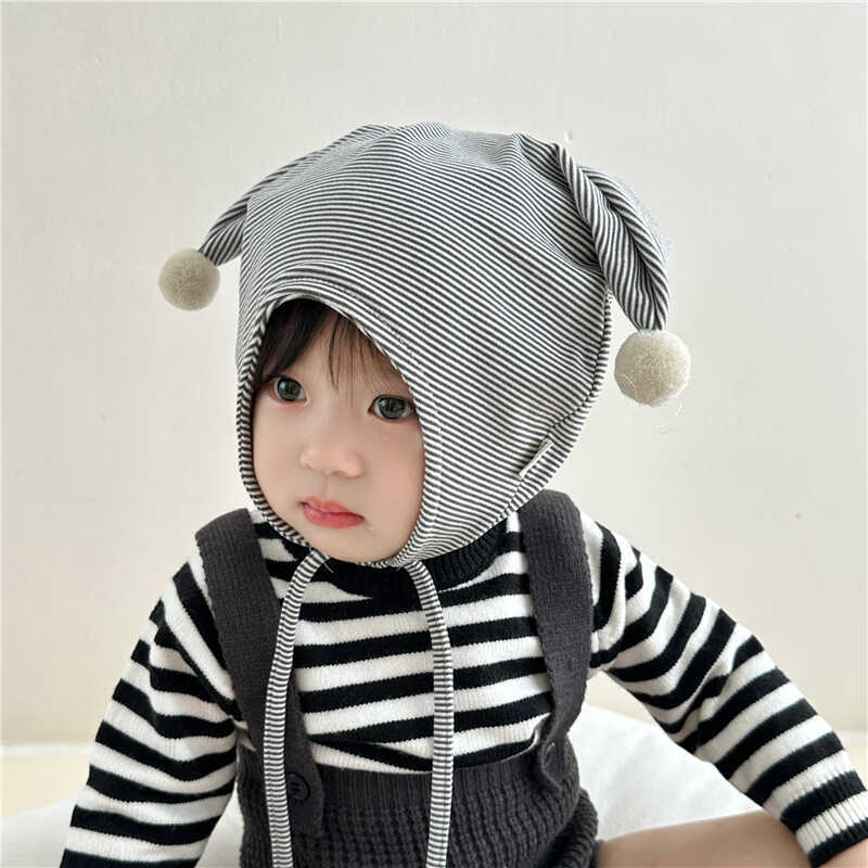 Bebé otoño y invierno gorras de orejas para bebés de hombres y mujeres lindos gorras de algodón caliente gorras de pelota para bebés super lindos