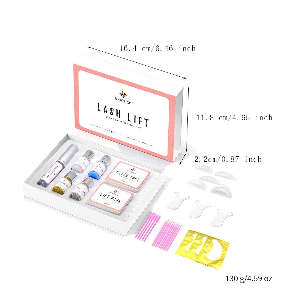 Kit de permanente de pestañas Aikexier transfronterizo con queratina, kit fácil para levantar pestañas, kit de lifting de pestañas